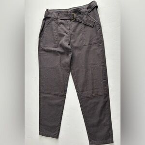 Wrap London Women’s Linen Blend Gray Trouser Pants Size US 10 NWT